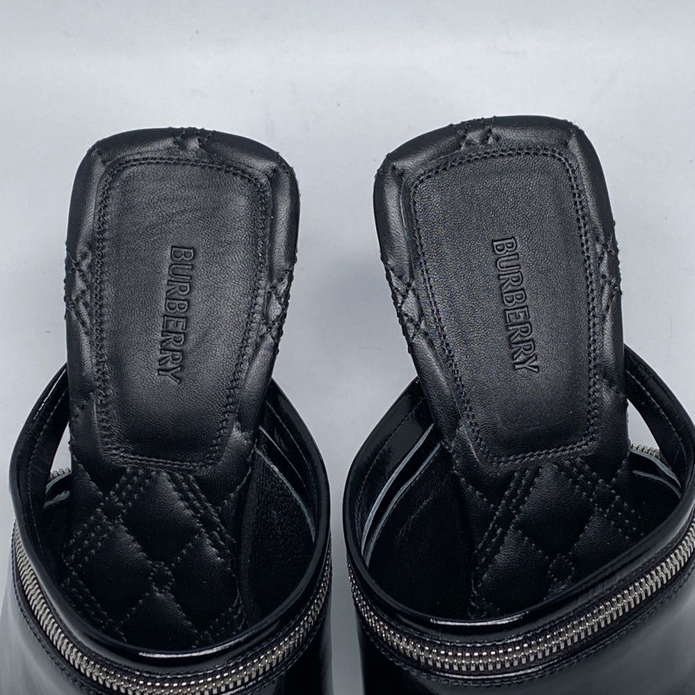 Burberry Peep High Heel Slide Sandals size 39 - Picture 8 of 12